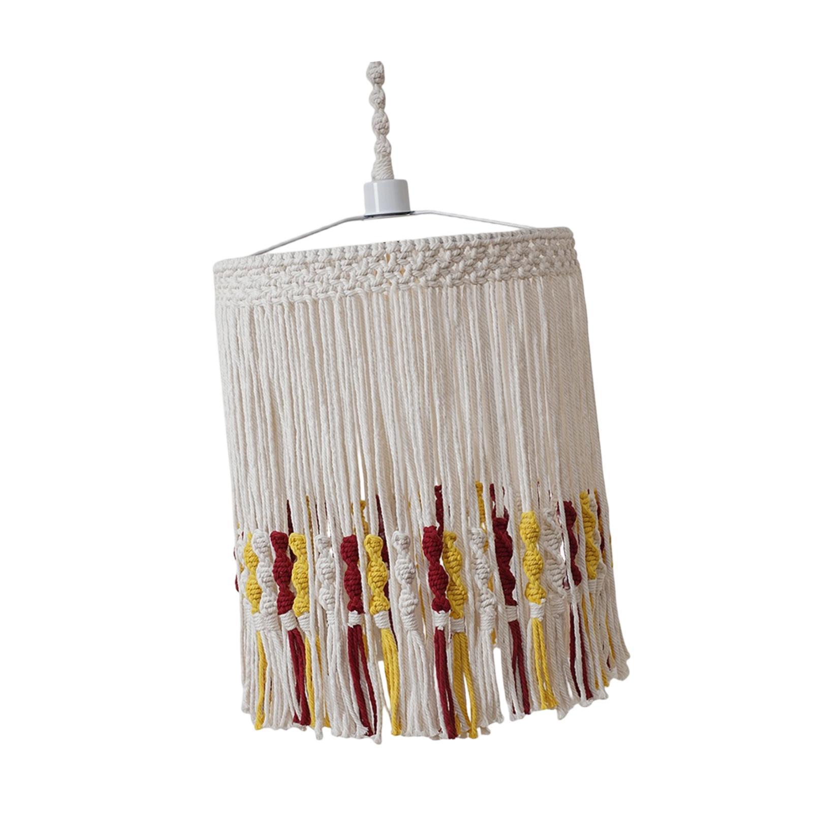 Nursery - Handmade Woven Lampshade with Tassels Bohemian