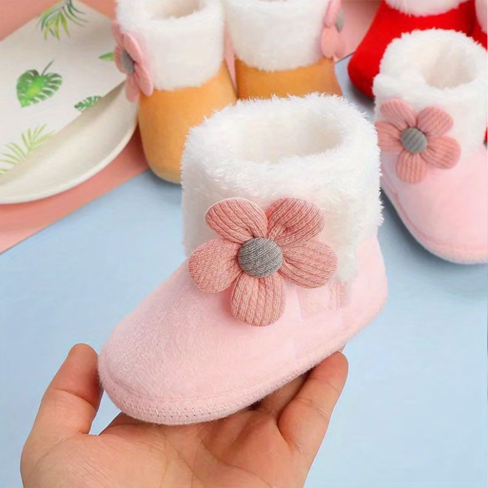 Unisex Baby Socks Non Slip - Baby Floral Socks with a Cow