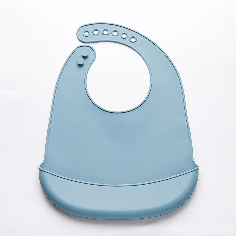 1Pc Solid Color Silicone Baby  - Waterproof Baby Bibs Silicone review and price