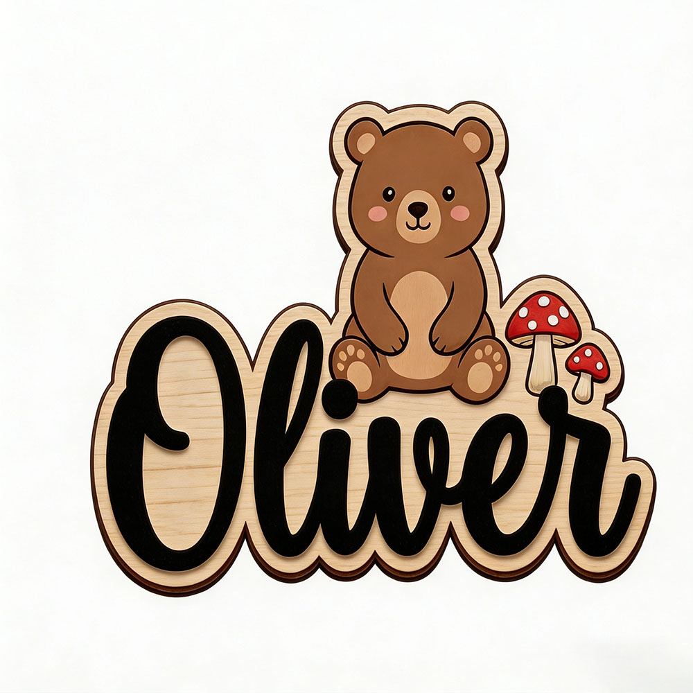 Woodland Bear & Mushroom Custo - Nursery review and price