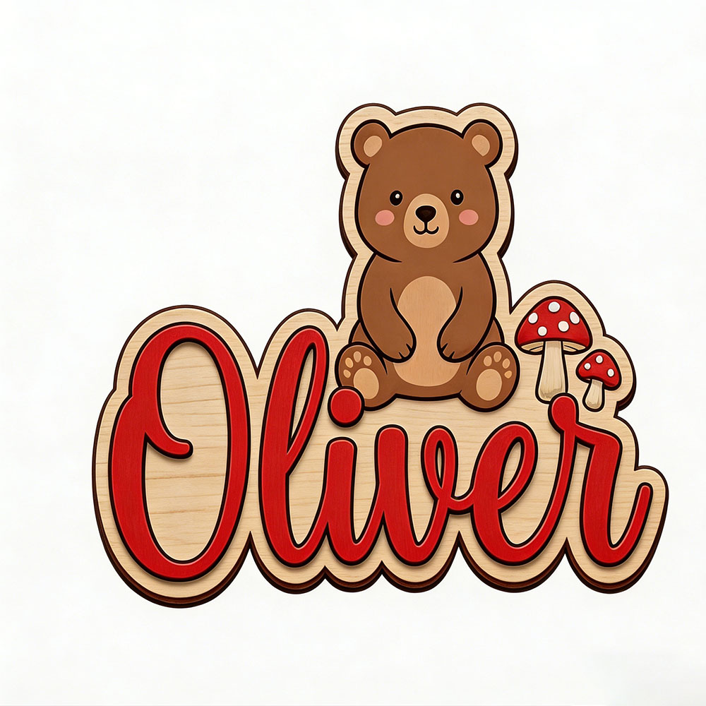 Woodland Bear & Mushroom Custo - Nursery review and price